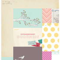 American Crafts - Dear Lizzy 5th and Frolic Collection - 12 x 12 Double Sided Paper - Extraordinary Avenue