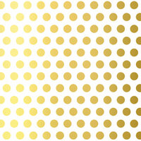American Crafts - Dear Lizzy 5th and Frolic Collection - 12 x 12 Gold Dot Foil Vellum Paper - Treasured Terrace