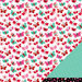 American Crafts Paper - XOXO Collection - 12 x 12 Double Sided Paper - Love Note