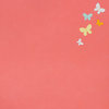 American Crafts - My Girl Collection - 12 x 12 Stitched Butterfly Paper - Darling Darcy