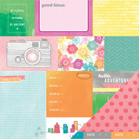 American Crafts - Amy Tangerine Collection - Yes, Please - 12 x 12 Double Sided Paper - Currently