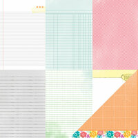 American Crafts - Amy Tangerine Collection - Yes, Please - 12 x 12 Double Sided Paper - Hello