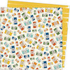 Amy Tangerine - Late Afternoon Collection - 12 x 12 Double Sided Paper - Afternoon Outing