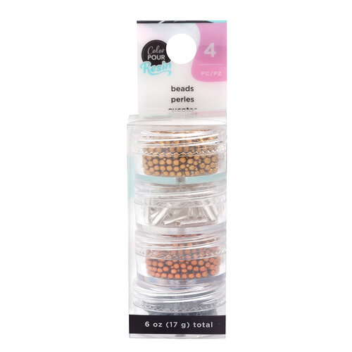 American Crafts - Color Pour Resin Collection - Beads - Metallic
