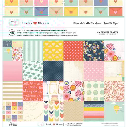 American Crafts - Dear Lizzy Lucky Charm Collection - 12 x 12 Paper Pad