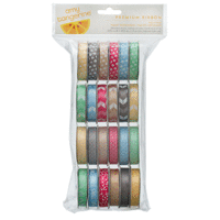 American Crafts - Amy Tangerine Collection - Cut and Paste - Ribbon Value Pack - 24 Spools