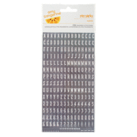 American Crafts - Amy Tangerine Collection - Cut and Paste - Remarks - Transparent Tiny Alphabet Stickers - Harper