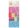 American Crafts - Amy Tangerine Collection - Cut and Paste - Remarks - Transparent Tiny Alphabet and Phrase Stickers - Typed