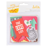 American Crafts - Amy Tangerine Collection - Cut and Paste - Bits - Die Cut Cardstock Pieces - Shapes