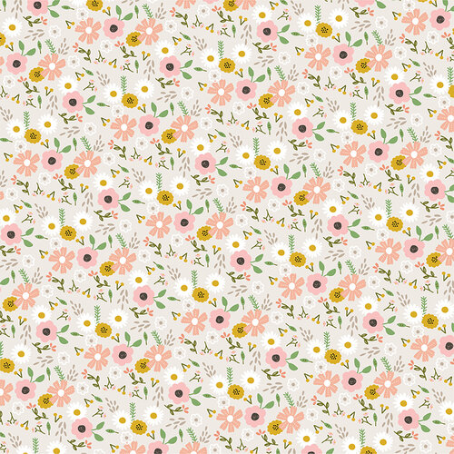American Crafts - 12 x 12 Single Sided Paper - Woodland Floral