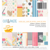 American Crafts - Amy Tangerine Collection - Cut and Paste - 6 x 6 Paper Pad