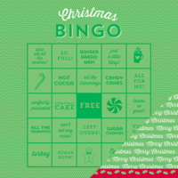 American Crafts - Peppermint Express Collection - Christmas - 12 x 12 Double Sided Paper - Bingo Bites