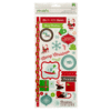 American Crafts - Peppermint Express Collection - Christmas - Remarks - Sticker Sheet - Mistlemint