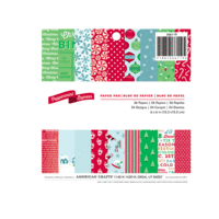 American Crafts - Peppermint Express Collection - Christmas - 6 x 6 Paper Pad