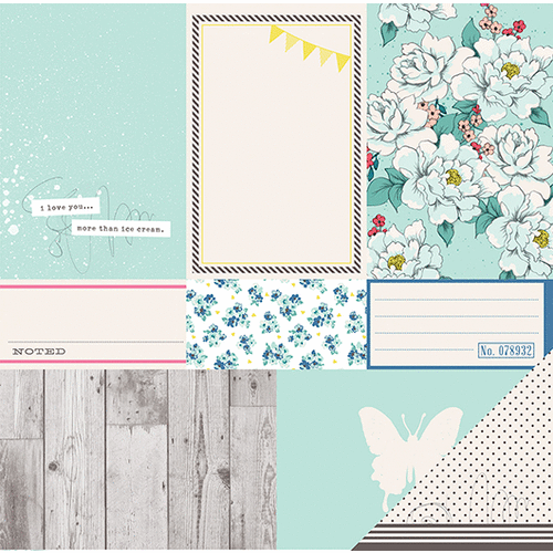 American Crafts - Dear Lizzy Polka Dot Party Collection - 12 x 12 Double Sided Paper - Warm Welcome