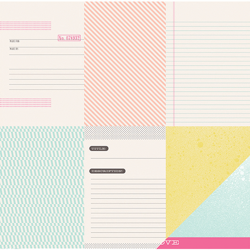 American Crafts - Dear Lizzy Polka Dot Party Collection - 12 x 12 Double Sided Paper - Clever Card