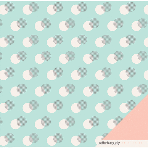 American Crafts - Dear Lizzy Polka Dot Party Collection - 12 x 12 Double Sided Paper - Polka Dot Plates