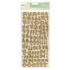 American Crafts - Dear Lizzy Polka Dot Party Collection - Thickers - Glitter Foam - Soiree - Gold