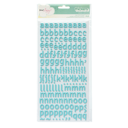 American Crafts - Dear Lizzy Polka Dot Party Collection - Thickers - Foam - Cordial - Blue