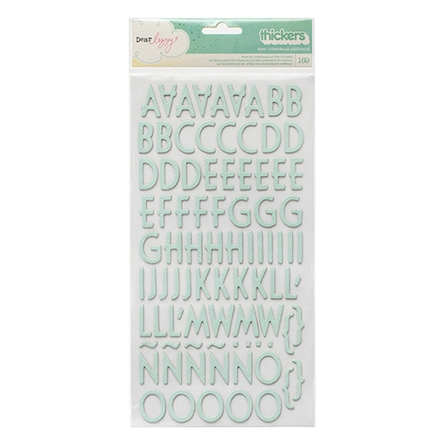 American Crafts - Dear Lizzy Polka Dot Party Collection - Thickers - Printed Chipboard - RSVP - White Dot