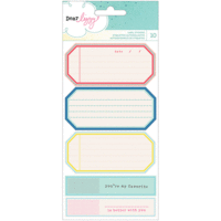 American Crafts - Dear Lizzy Polka Dot Party Collection - Cardstock Stickers - Labels