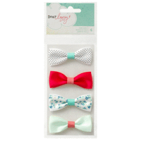 American Crafts - Dear Lizzy Polka Dot Party Collection - Fabric Bows