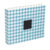 American Crafts - Patterned Cloth Album - 12 x 12 D-Ring - Gingham Blue