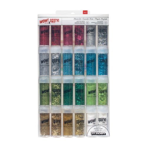 American Crafts - Christmas - Wow! and Spark - Glitter - Mixed Value Pack - Christmas