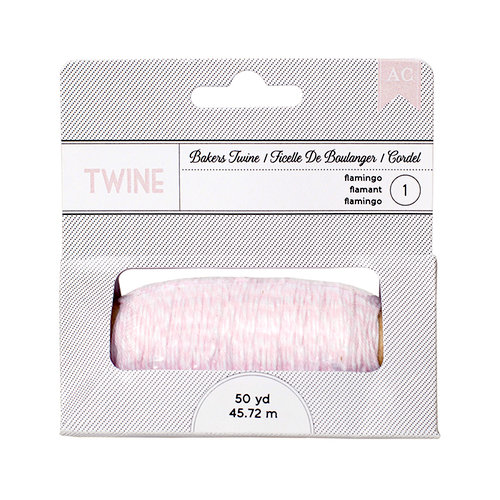 American Crafts - Bakers Twine - Flamingo