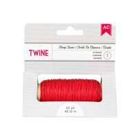 American Crafts - Hemp Twine - Crimson