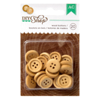 American Crafts - DIY Shop Collection - Wood Buttons