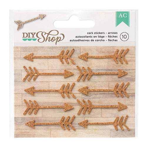 American Crafts - DIY Shop Collection - Cork Stickers - Arrows