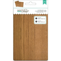 American Crafts - DIY Shop Collection - Journaling Card Pads - 3 x 4 and 4 x 6 - Wood Grain