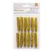 American Crafts - Whittles - Decorated Clothespins - Gold Glitter