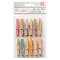 American Crafts - Whittles - Decorated Clothespins - Giggles