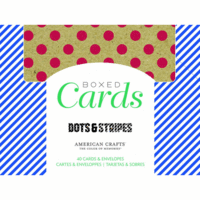 American Crafts - Boxed Card Set - Dots and Stripes