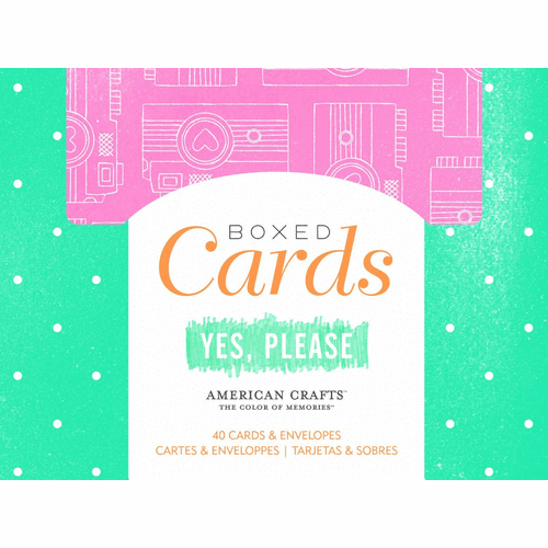 American Crafts - Yes Please Collection - Boxed Card Set