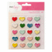 American Crafts - Dear Lizzy Collection - Daydreamer - Matte Puffy Stickers - Hearts