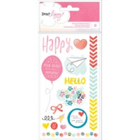 American Crafts - Dear Lizzy Collection - Daydreamer - Rub Ons