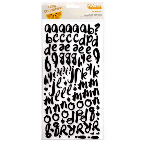 American Crafts - Amy Tangerine Collection - Plus One - Thickers - Foam - Kal Barteski - Black