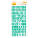 American Crafts - Amy Tangerine Collection - Plus One - Thickers - Printed Chipboard - Match - Aqua