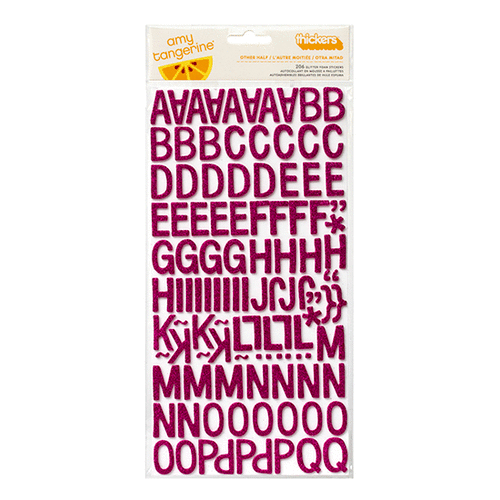 American Crafts - Amy Tangerine Collection - Plus One - Thickers - Glitter Foam - Other Half - Taffy