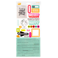American Crafts - Amy Tangerine Collection - Plus One - Remarks - Cardstock Stickers - Accents and Phrases