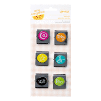 American Crafts - Amy Tangerine Collection - Plus One - Details - Magnetic Binder Clips - Addition
