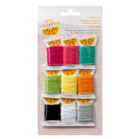 American Crafts - Amy Tangerine Collection - Plus One - Embroidery Stencil Kit - Thread Kit