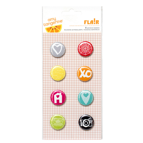 American Crafts - Amy Tangerine Collection - Plus One - Flair - Stickers