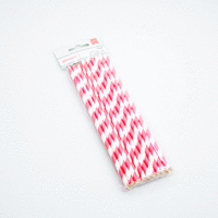 American Crafts - Details - Paper Straws - Lined - Parfait