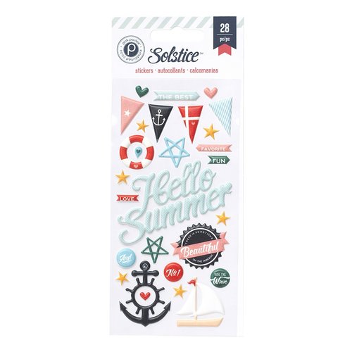 Pink Paislee - Solstice Collection - Puffy Stickers