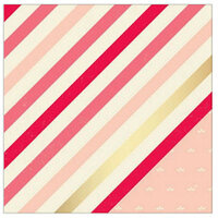 American Crafts - Shimelle Collection - 12 x 12 Double Sided Paper with Glitter Accents - Jemison
