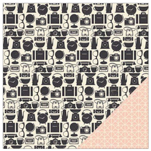 American Crafts - Shimelle Collection - 12 x 12 Double Sided Paper - Sharman